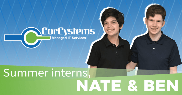 CorCystems Summer Interns Nate and Ben
