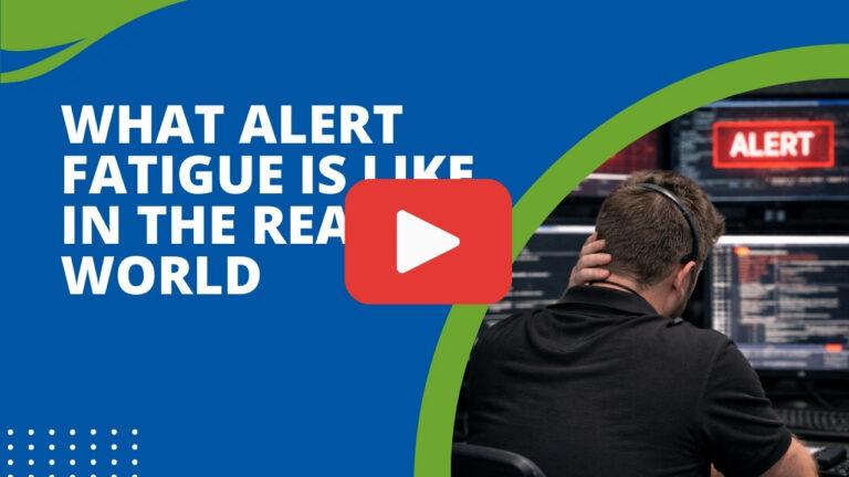 Illustration showing security alert fatigue as IT teams receive multiple security alerts and notifications